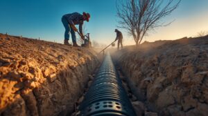 لوله پلی اتیلن در سیستم‌ های زهکشی کشاورزی